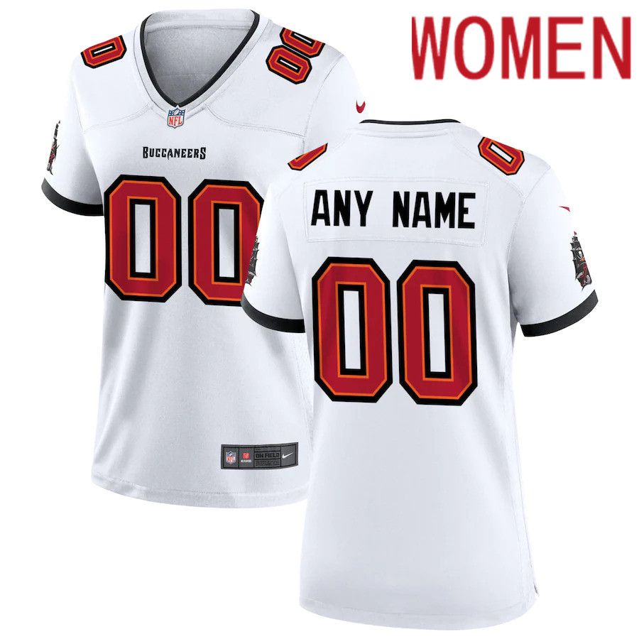 Women Tampa Bay Buccaneers White Nike Custom Game NFL Jersey